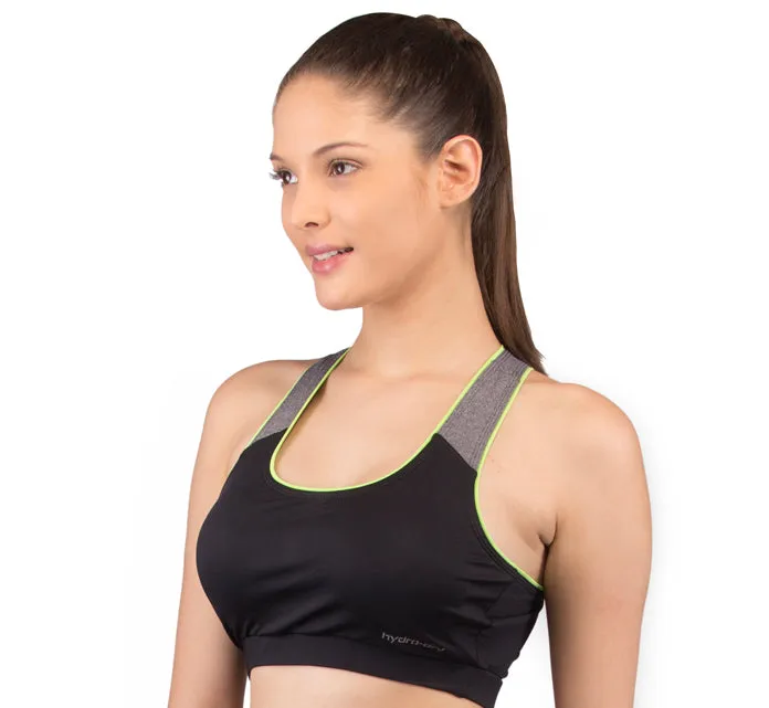 Go-For-It Women's PADDED SPORTS BRA  (Quick Dry and Anti Chafing)