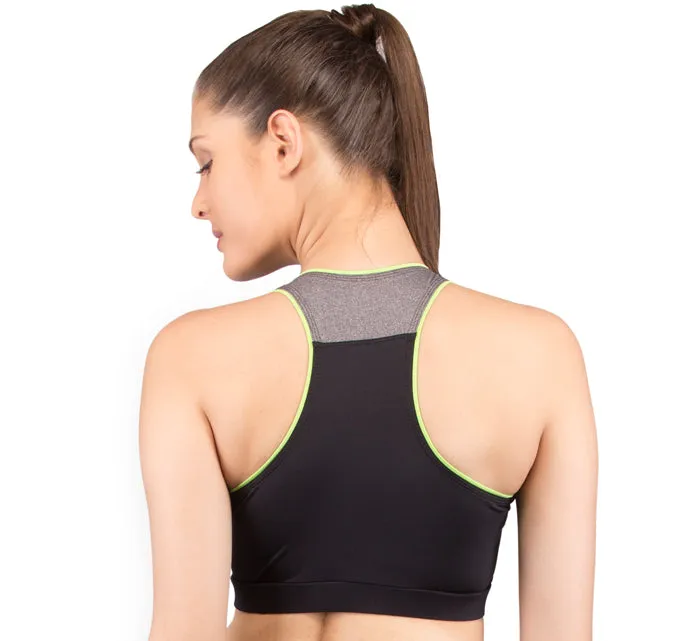 Go-For-It Women's PADDED SPORTS BRA  (Quick Dry and Anti Chafing)