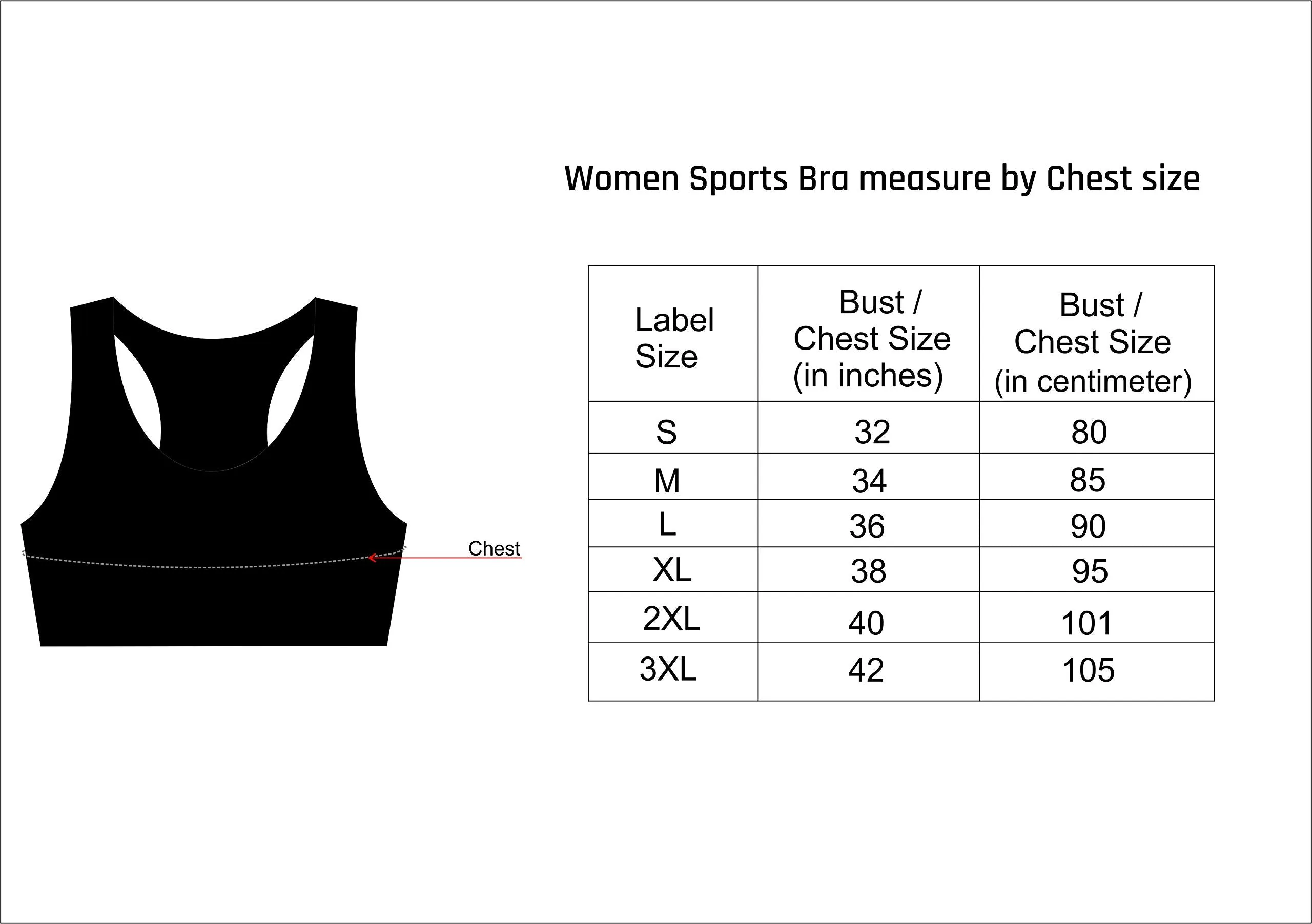 Go-For-It Women's PADDED SPORTS BRA  (Quick Dry and Anti Chafing)