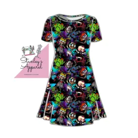 horror babies a line dress,