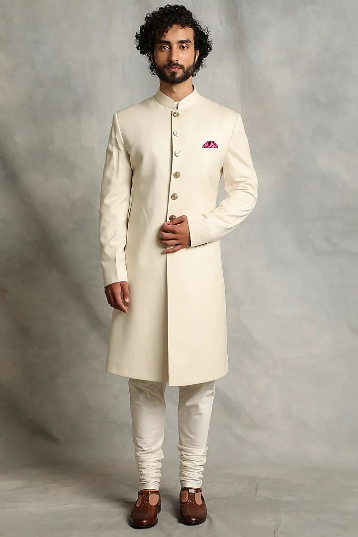 Ivory Sherwani Set