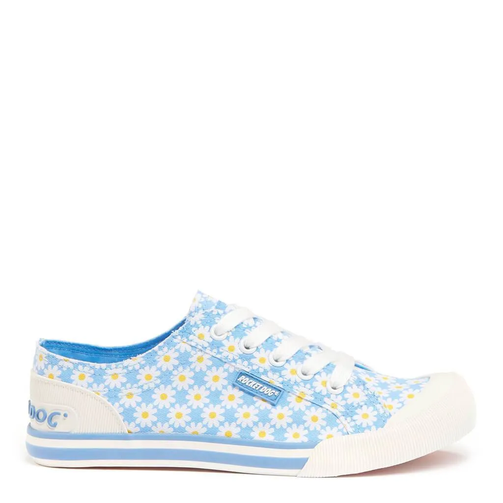 Jazzin Light Blue Daisy Trainers