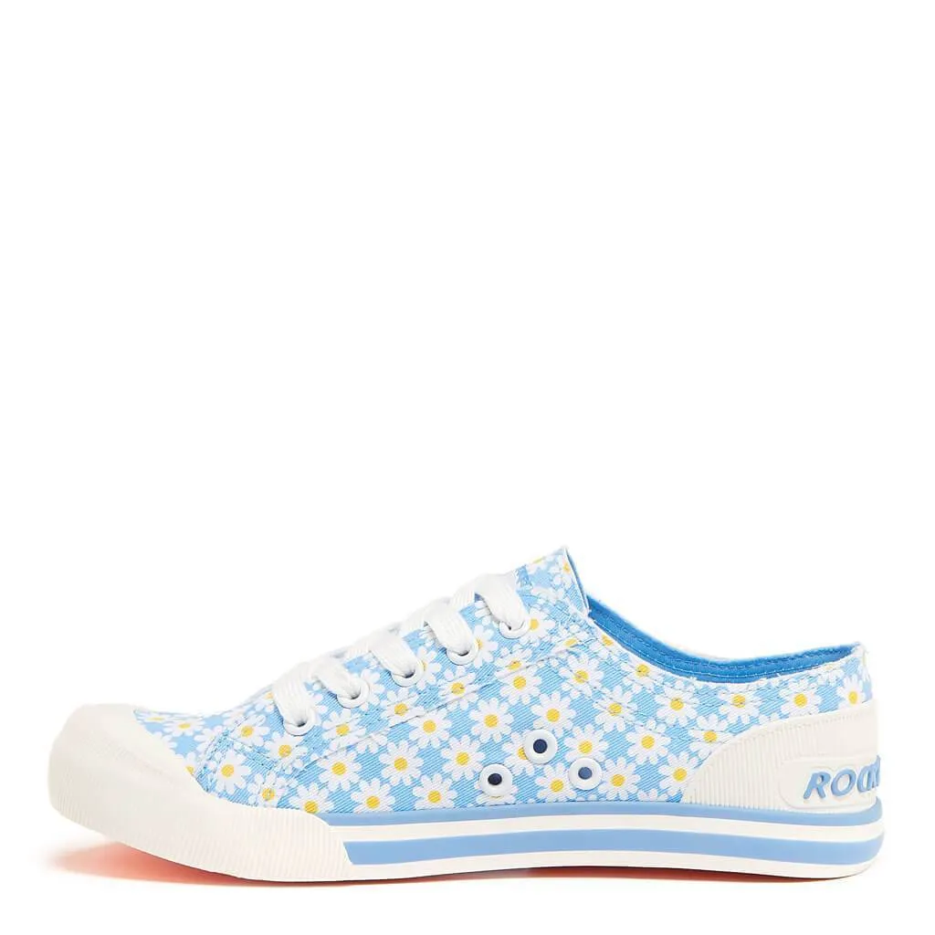 Jazzin Light Blue Daisy Trainers