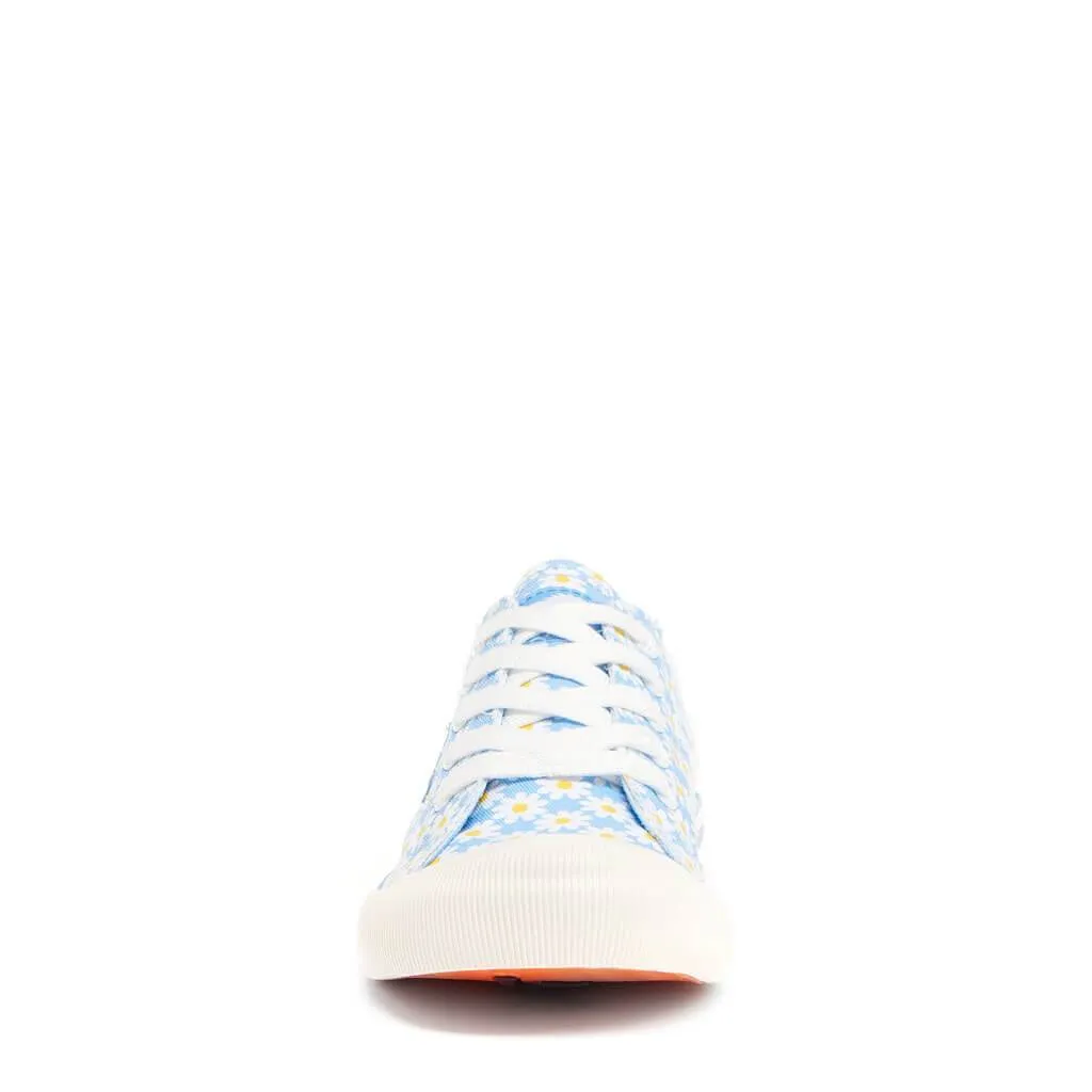 Jazzin Light Blue Daisy Trainers