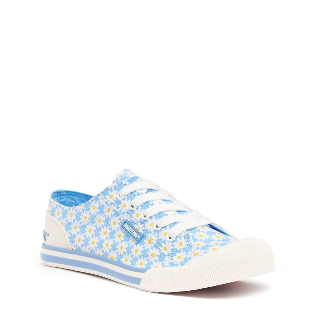 Jazzin Light Blue Daisy Trainers