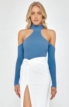 Kiana Knit Top - Blue