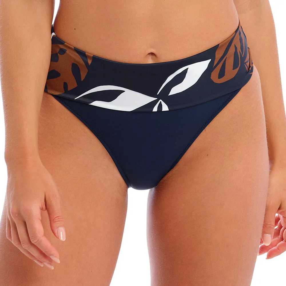 Lake Orta French Navy Fold Bikini Bottom