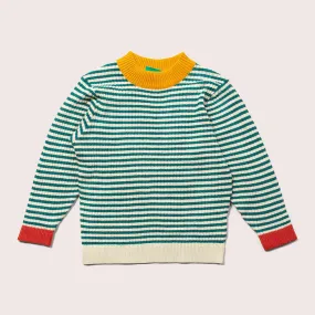 Little Green Radicals From One To Another Everglade Striped Knitted Jumper