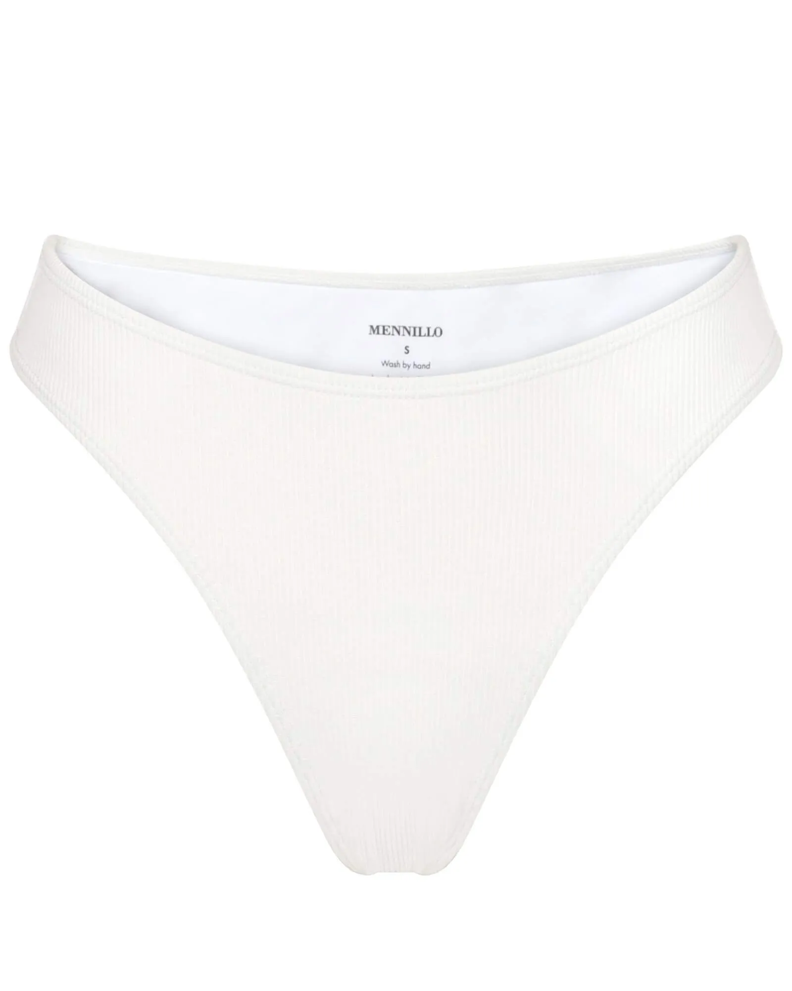 Marina bottom tanga - White rib