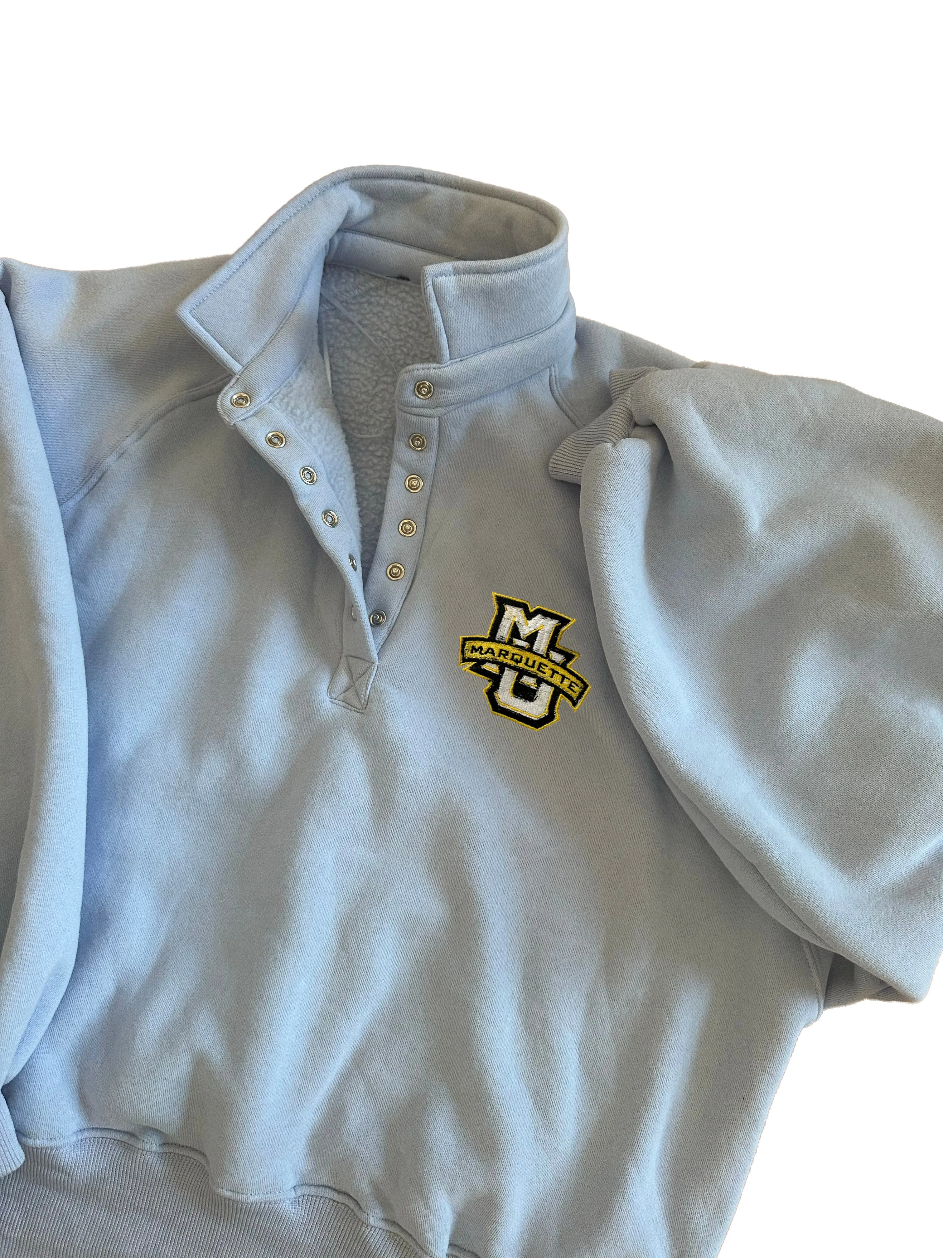 Marquette Snap Button Sweatshirt