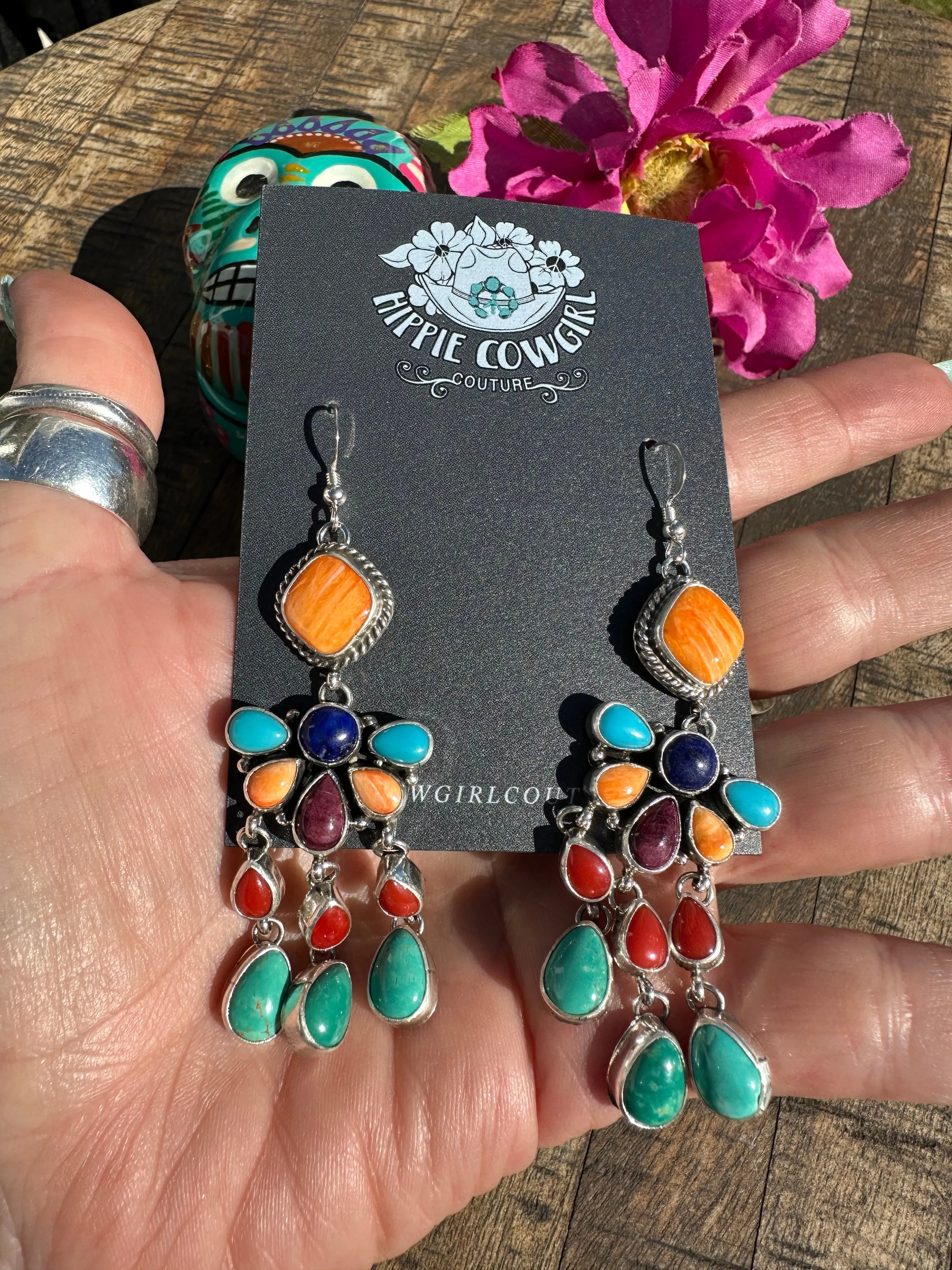 Multicolor Chandelier Earrings