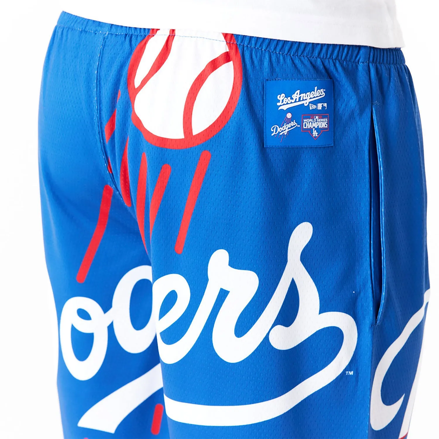 NEW ERA LA Dodgers MLB Large Logo Blue Shorts