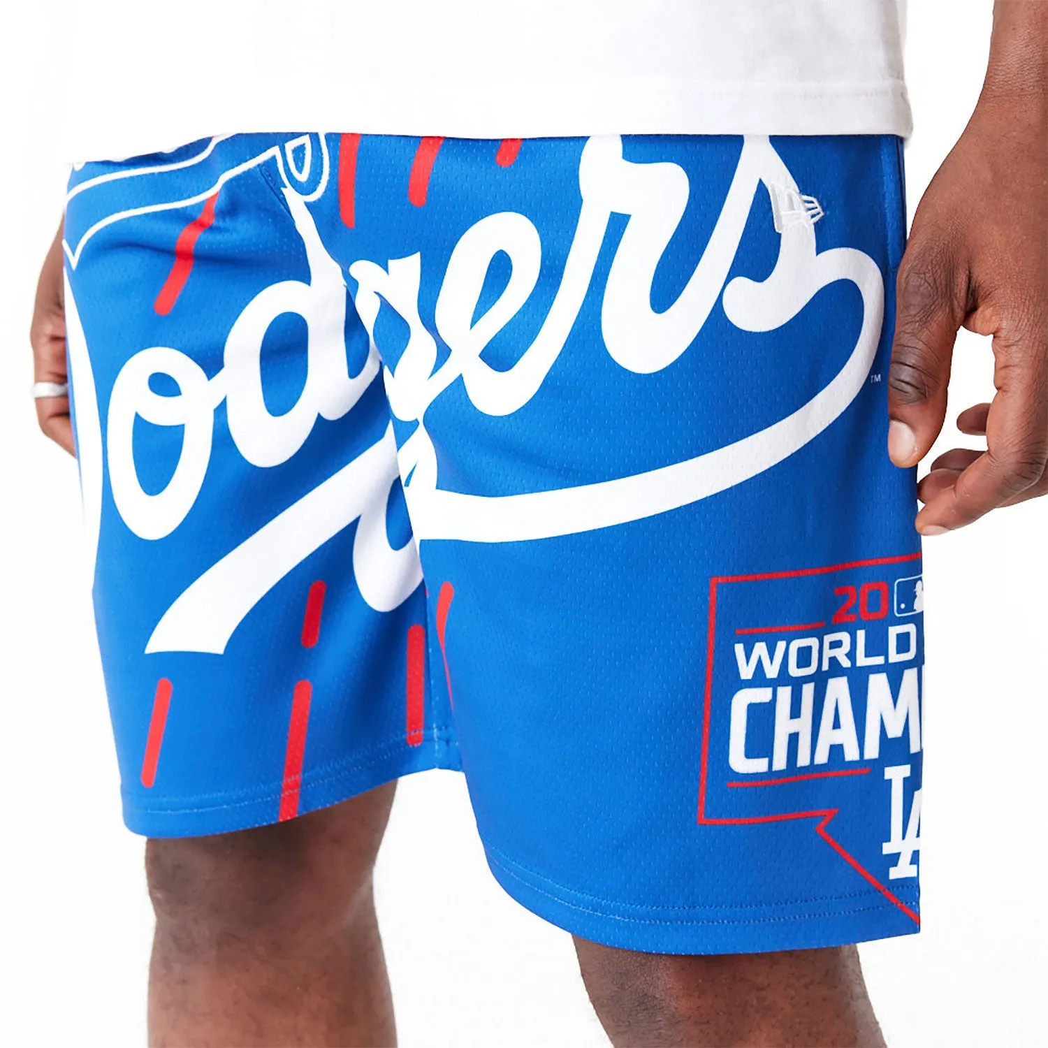 NEW ERA LA Dodgers MLB Large Logo Blue Shorts