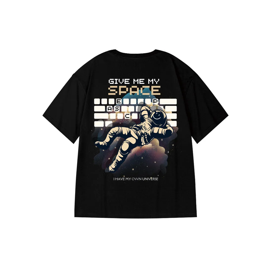 "Press to Enter Universe" Oversized Tee 2593