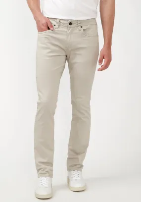 Slim Ash Men's Twill Pants in Beige - BM22017