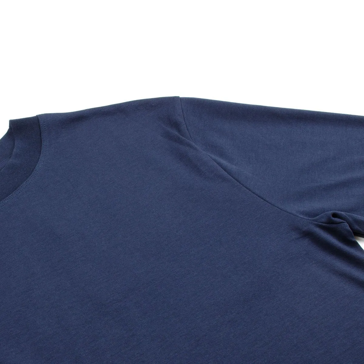 Sunspel - Long Sleeve Mock Turtle T-shirt - Navy