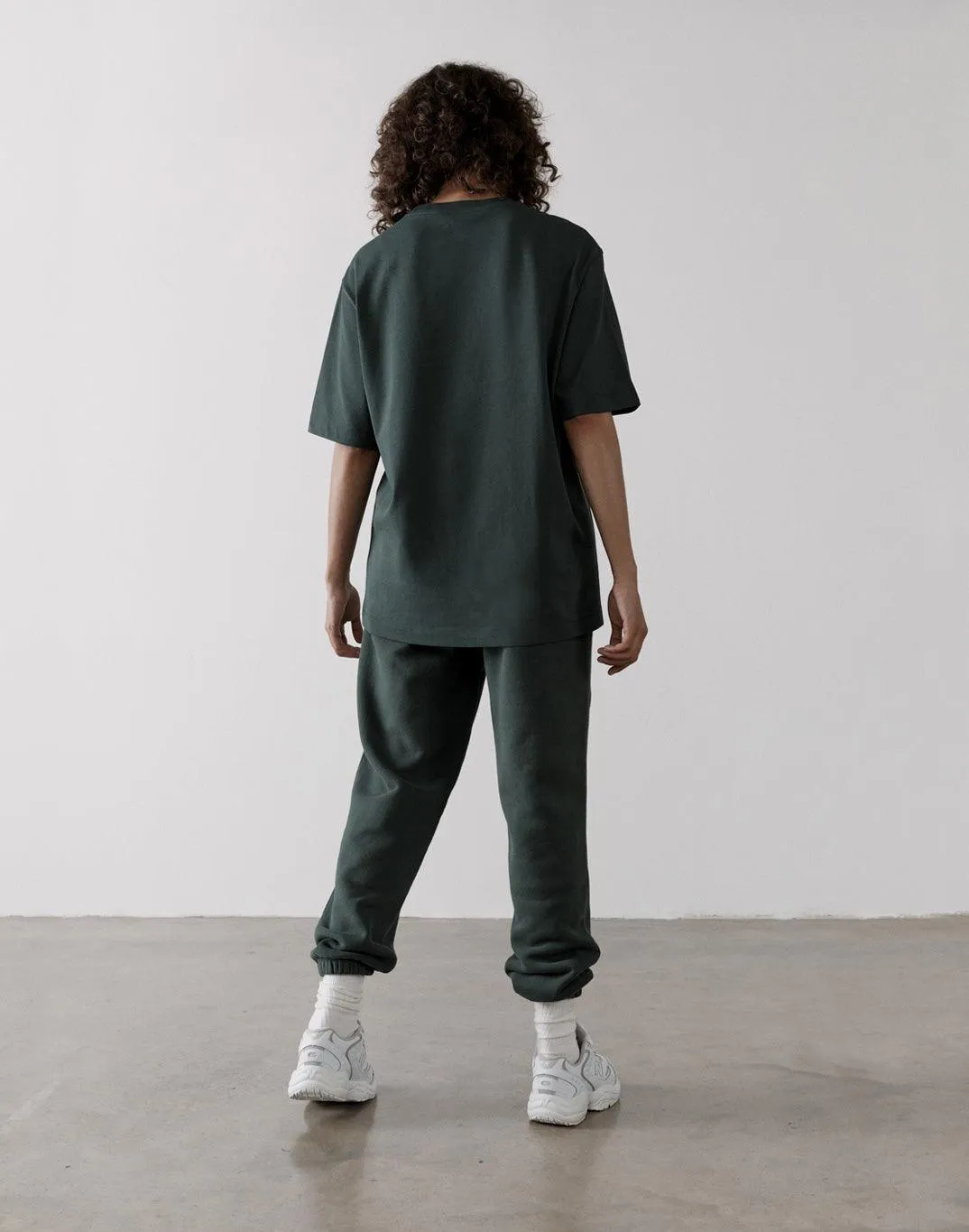 The Oversized Tee in Earth Green