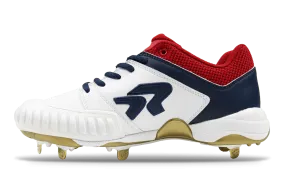 Women's American Spirit Flite Metal Softball Cleat with Pitching Toe