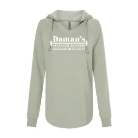 Womens Light Wave Wash Hooded Sweatshirt