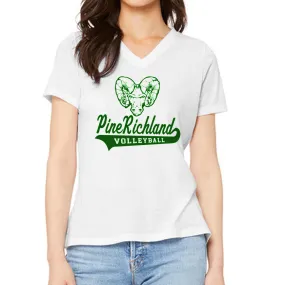 Women's V-neck Triblend PR Script Tee